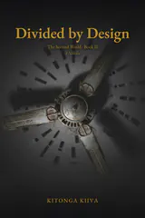 Divided by Design — The Second World Book II, a novella by Kitonga Kiiva. Cover: a ceiling fan seen from below, its shadow fractured.